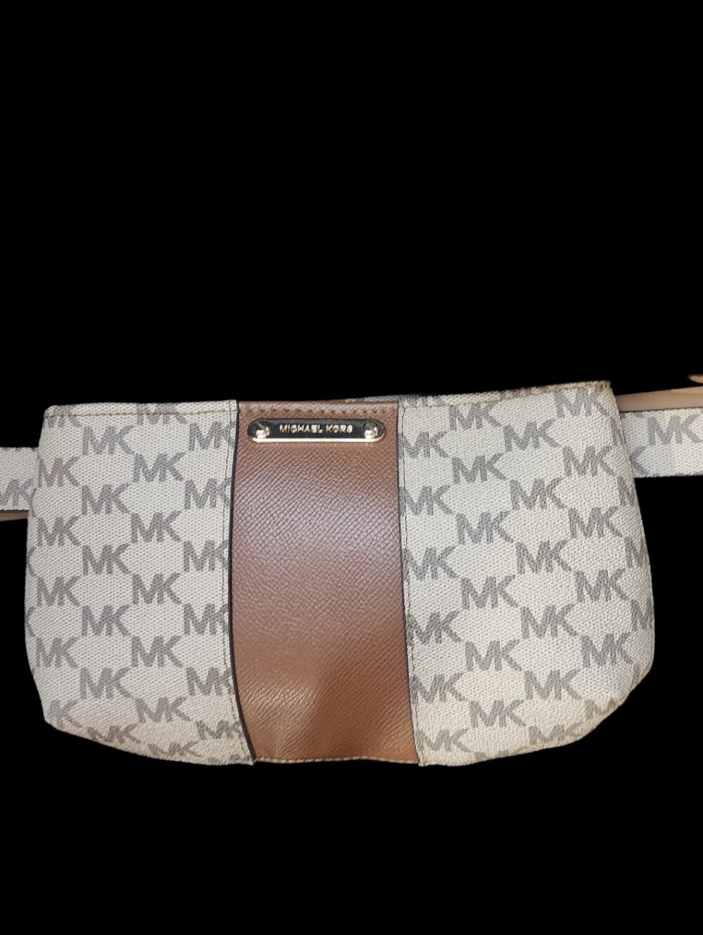 Women's Michael Kors Monogram Waist Belt/Fanny Pack Bag